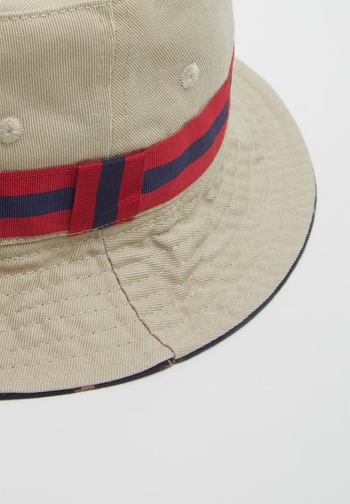 POLO - Brad monogram reversible bucket - stone