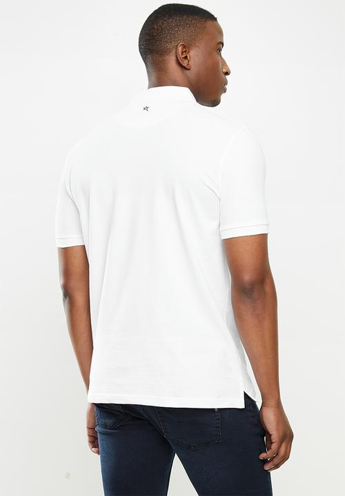 SOVIET - Koufax short sleeve golfer - white