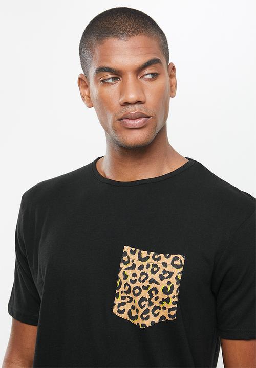 Brave Soul - Leopard print loungewear - black & tan