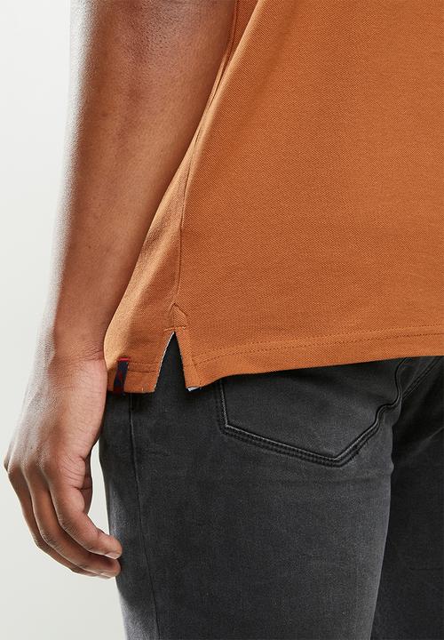 SOVIET - Koufax short sleeve golfer - burnt orange