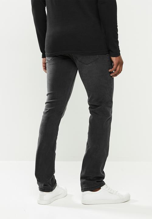 SOVIET - Lindstrom slim leg fashion denim - black