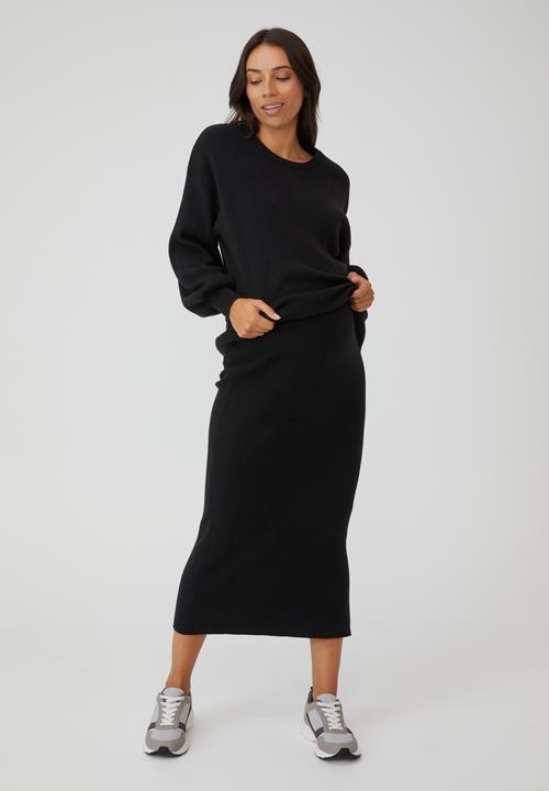 Cotton On - Maternity friendly ultimate midi skirt - black