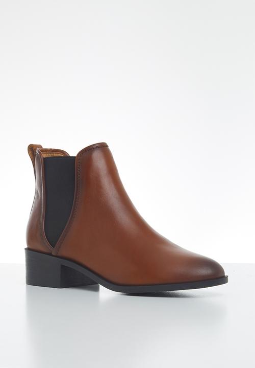 Steve Madden - Dares leather chelsea boot - cognac