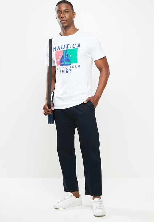 Nautica - Sailor boat flag - white