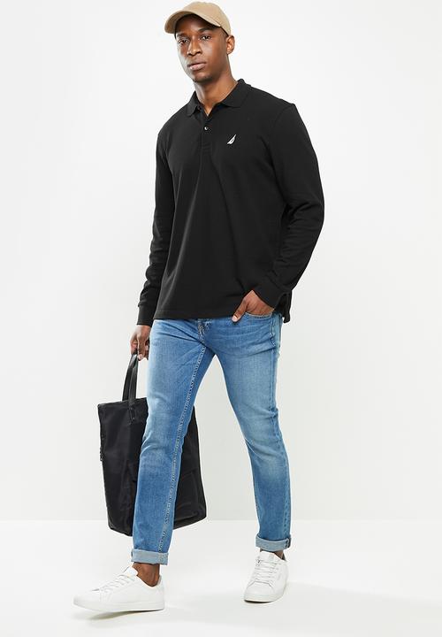 Nautica - Cotton pique polo - black