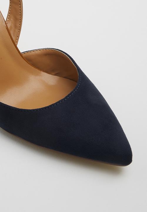 POLO - Amelia contrast slingback court - navy