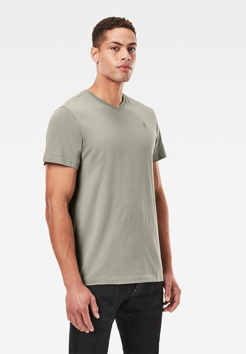 G-STAR - Base-s v-neck short sleeve tee - charcoal