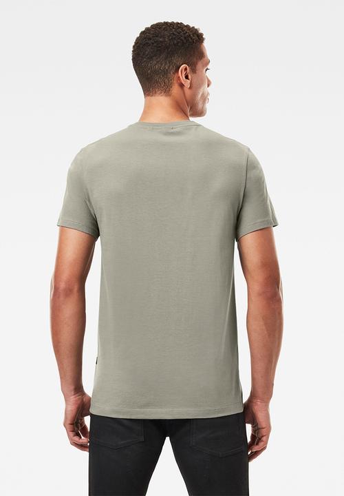 G-STAR - Base-s v-neck short sleeve tee - charcoal