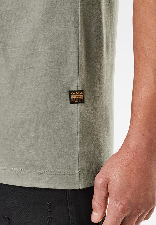 G-STAR - Base-s v-neck short sleeve tee - charcoal