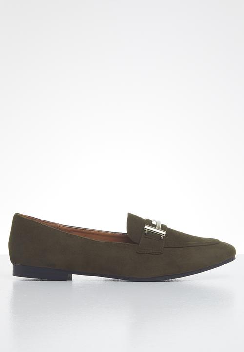 POLO - Camila T-bar loafer - dark olive 