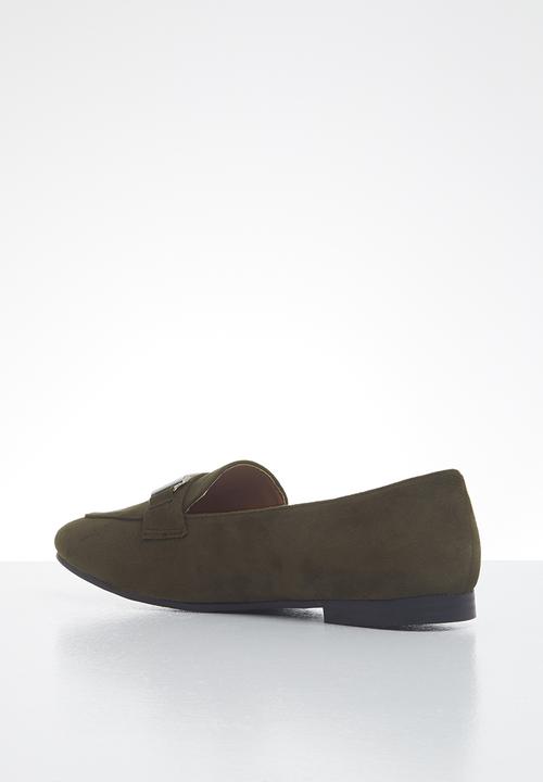 POLO - Camila T-bar loafer - dark olive 