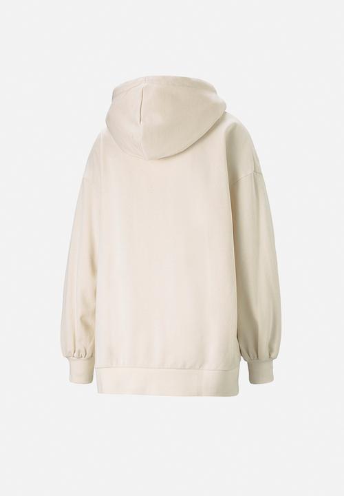 PUMA - Classic oversized hoodie - off white