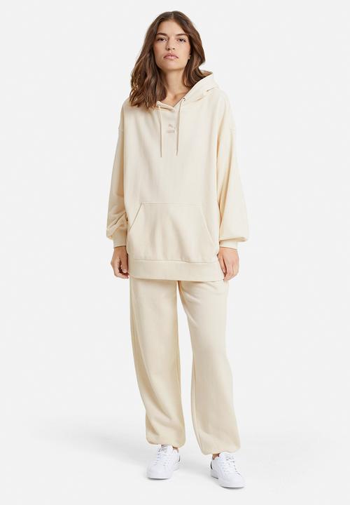 PUMA - Classic oversized hoodie - off white