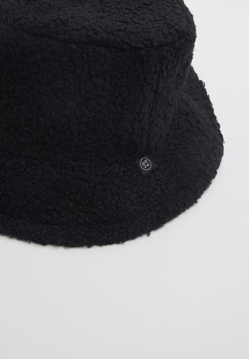 Me&B - Sherpa fleece bucket hat - black