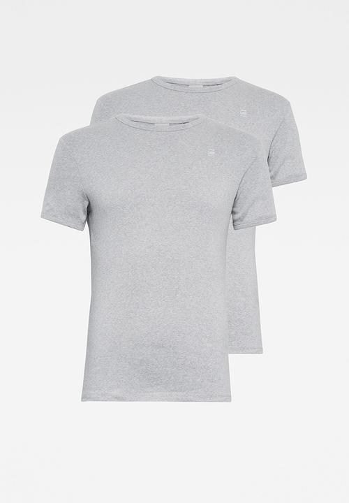G-STAR - Base r short sleeve 2-pack tee - grey 