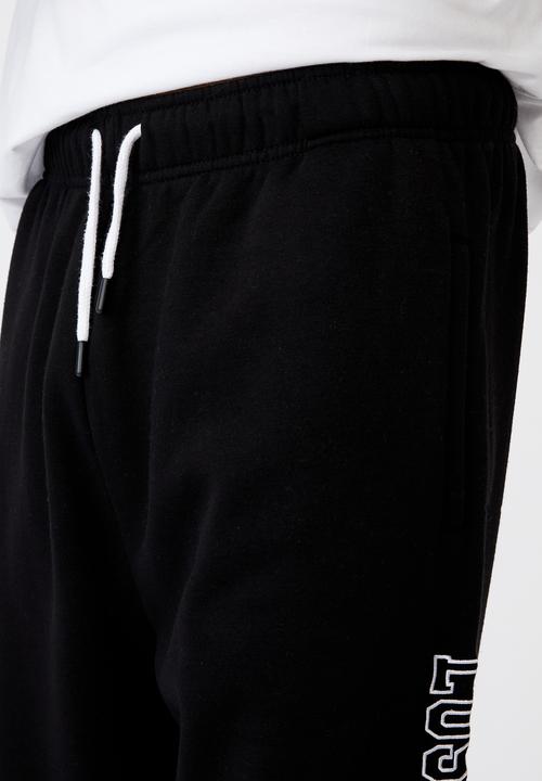 Factorie - Relaxed graphic trackpant - black