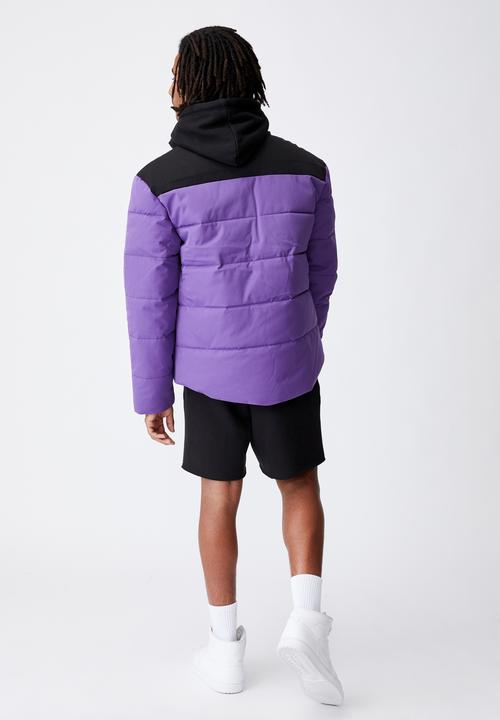 Factorie - Puffer jacket - purple & black