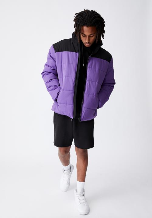 Factorie - Puffer jacket - purple & black
