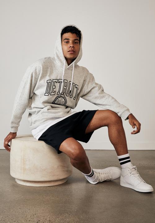 Factorie - Elite oversized hoodie - grey marle fleck