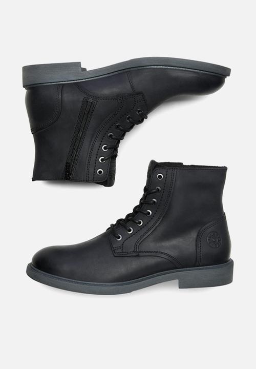 Jack & Jones - Karl leather boot - black