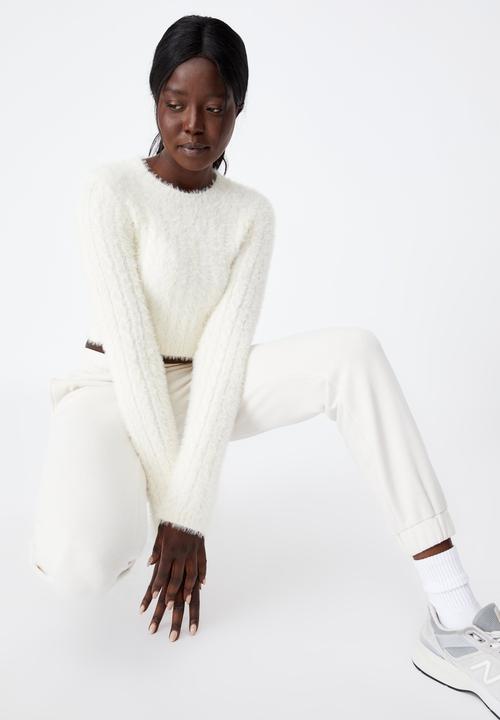 Factorie - Super high rise trackpant - ivory