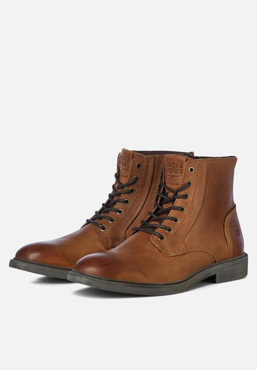 Jack & Jones - Karl leather boot - tan