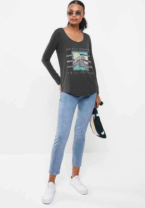 Billabong  - Beach dreams long sleeve tee - off black