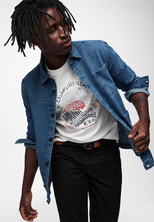 Only & Sons - Tyrell life ls denim overshirt jacket - denim