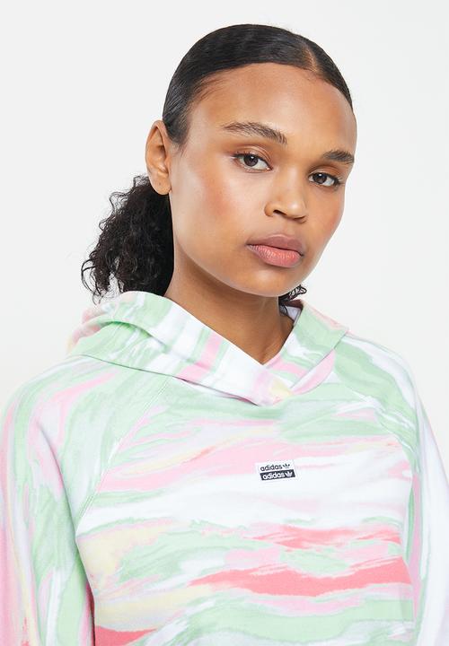 adidas Originals - R.y.v cropped hoodie - multi 