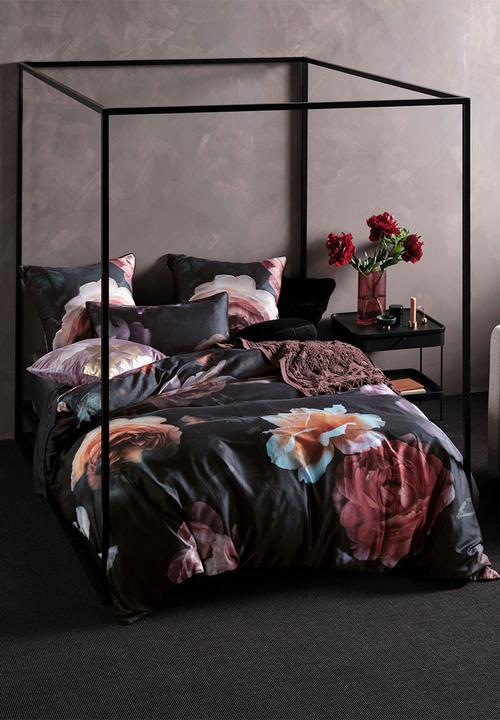 Linen House - Mia duvet cover set - black