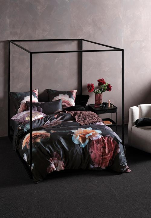 Linen House - Mia duvet cover set - black