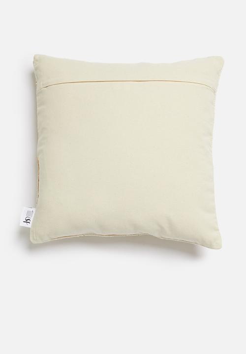 Sixth Floor - Arden cushion cover - mustard & natural