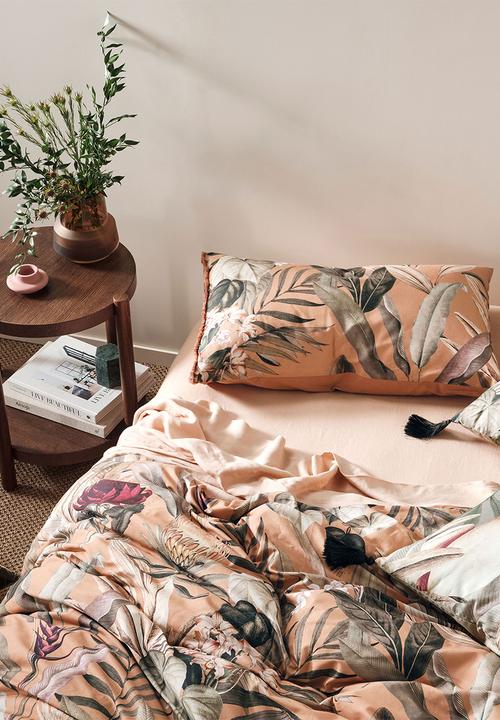 Linen House - Tillie duvet cover set - brandy