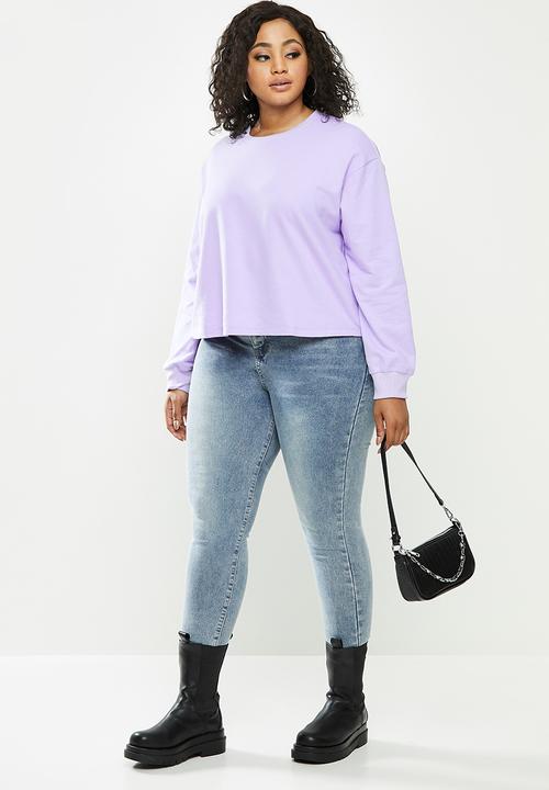 Blake - Cropped sweater - lilac 