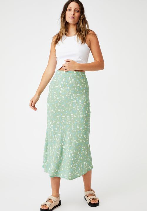 Cotton On - All day slip skirt - green