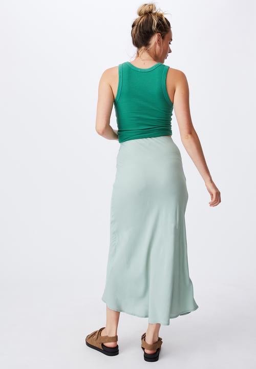 Cotton On - All day slip skirt - lush green