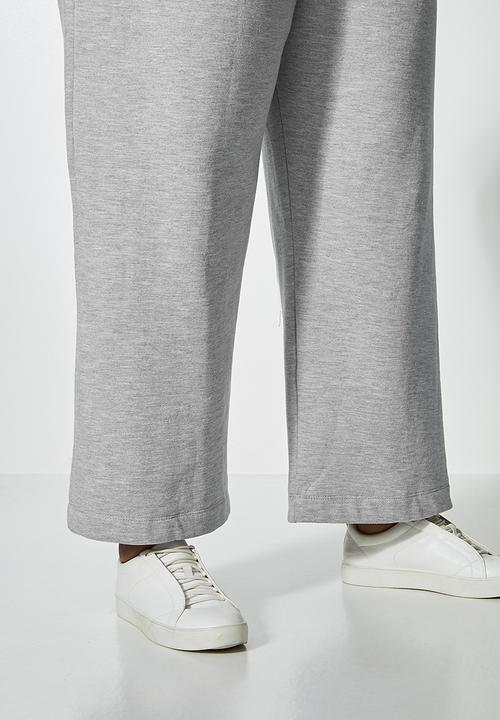 Superbalist - Wide leg track pant - grey 