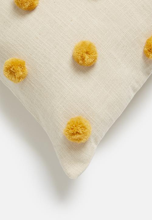 Sixth Floor - Talia cushion cover - mustard & natural