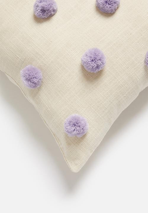 Sixth Floor - Talia cushion cover - lilac & natural