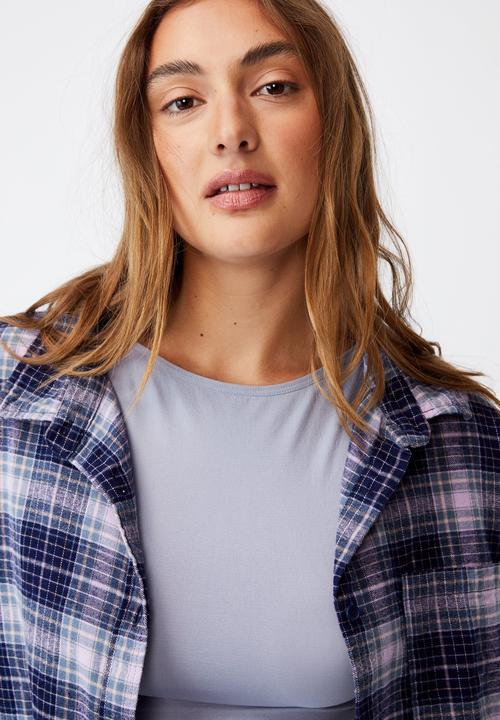 Cotton On - Boyfriend shirt - navy