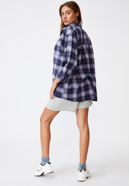 Cotton On - Boyfriend shirt - navy