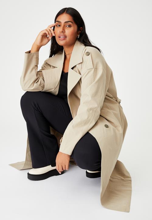 Cotton On - Curve oversized trench - taupe