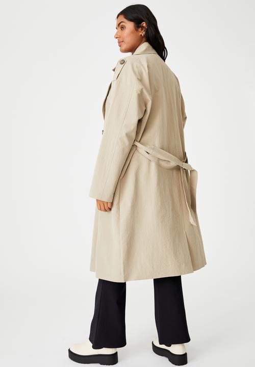 Cotton On - Curve oversized trench - taupe