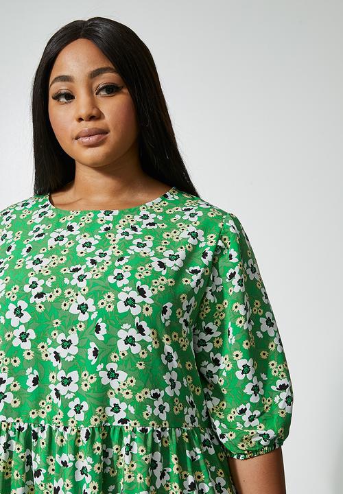 Superbalist - Balloon sleeve mini - emerald 