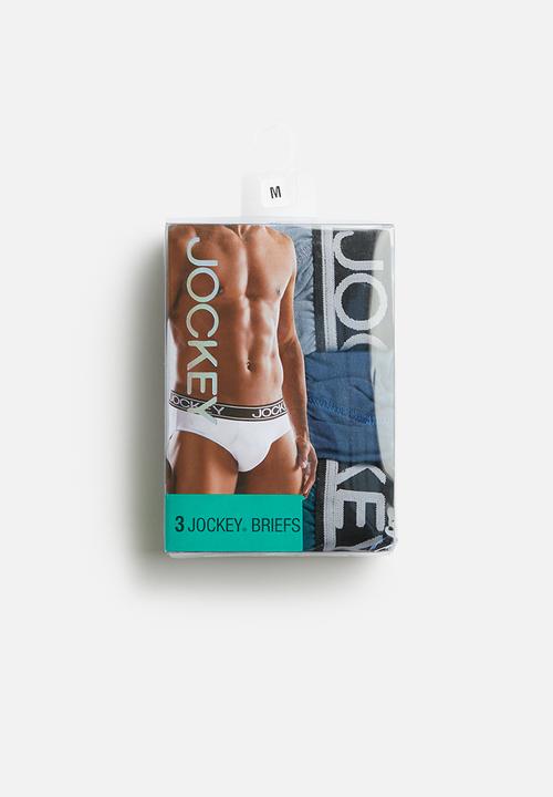 Jockey - 3 pack plain jockey brief - multi