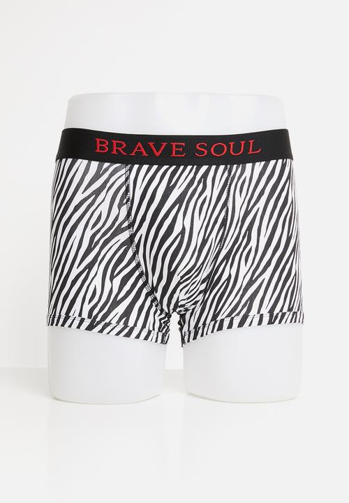 Brave Soul - Monotone underwear - white & black 
