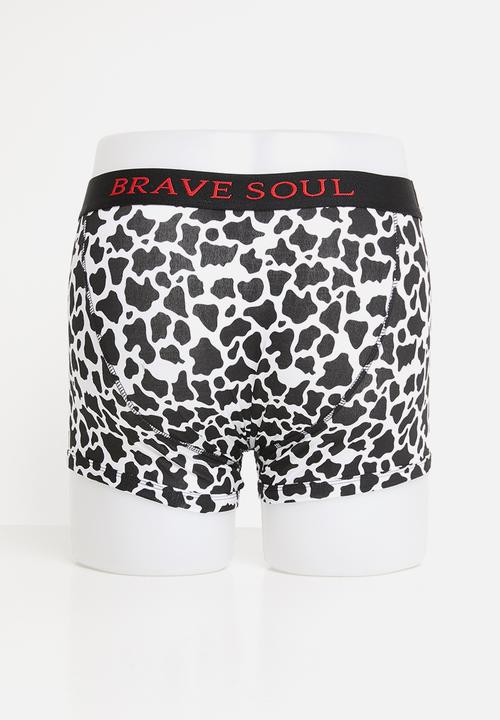 Brave Soul - Monotone underwear - white & black 