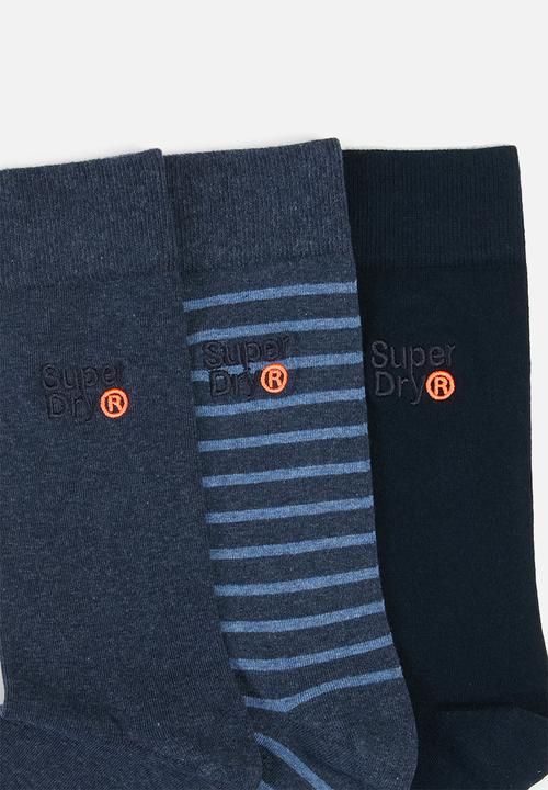 Superdry. - City sock triple pack - multi 