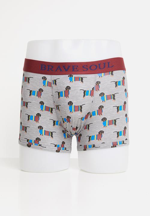 Brave Soul - Breed underwear - grey & green