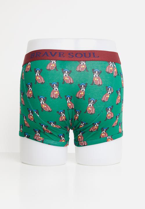 Brave Soul - Breed underwear - grey & green